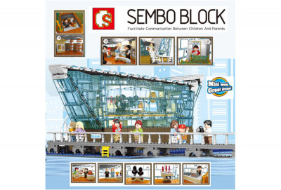 Конструктор Sembo Block Сингапурский торговый центр